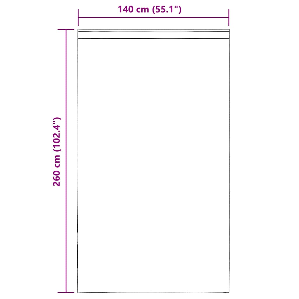2 db barna fátyolfüggönyök fülecske tetejével 140x260 cm