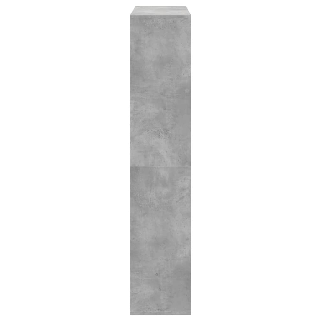betonszürke szerelt fa könyvszekrény 102 x 29 x 143 cm