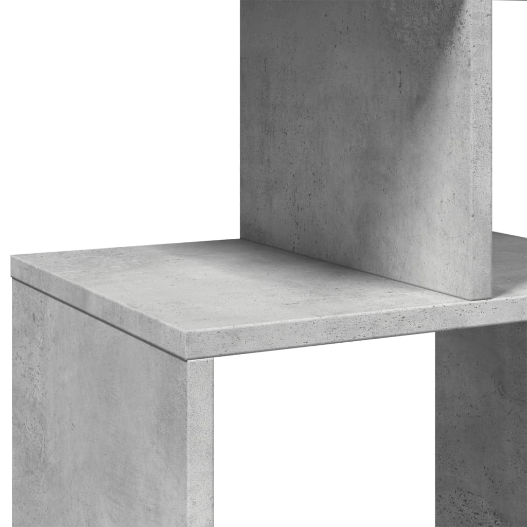 betonszürke szerelt fa könyvszekrény 92 x 29 x 188 cm