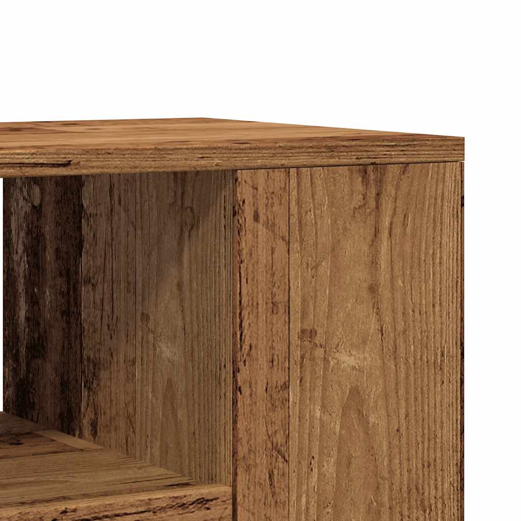 antik fa színű szerelt fa TV-szekrény kerekekkel 102x34,5x43 cm