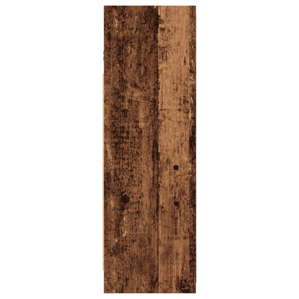 antik fa színű szerelt fa tükrös szekrény 62,5 x 20,5 x 64 cm