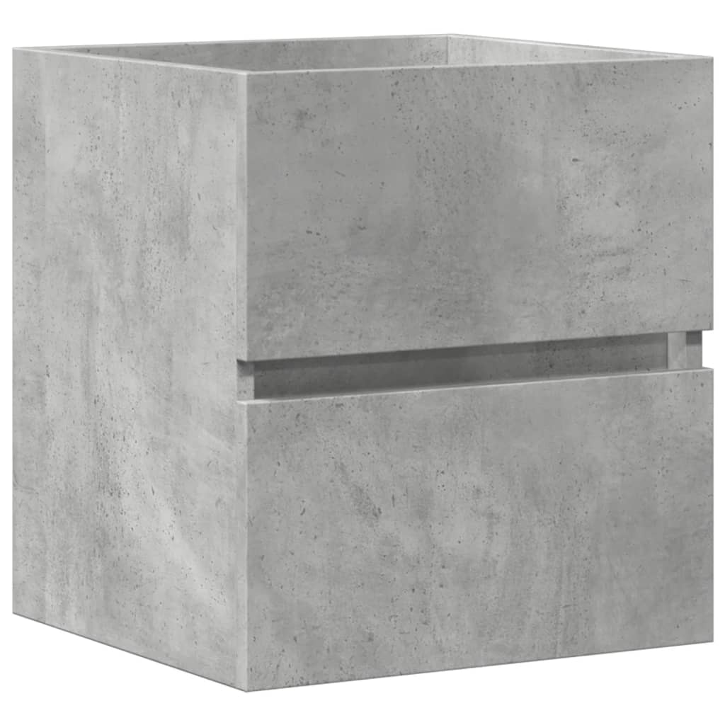 betonszürke szerelt fa mosdószekrény 41 x 38,5 x 45 cm