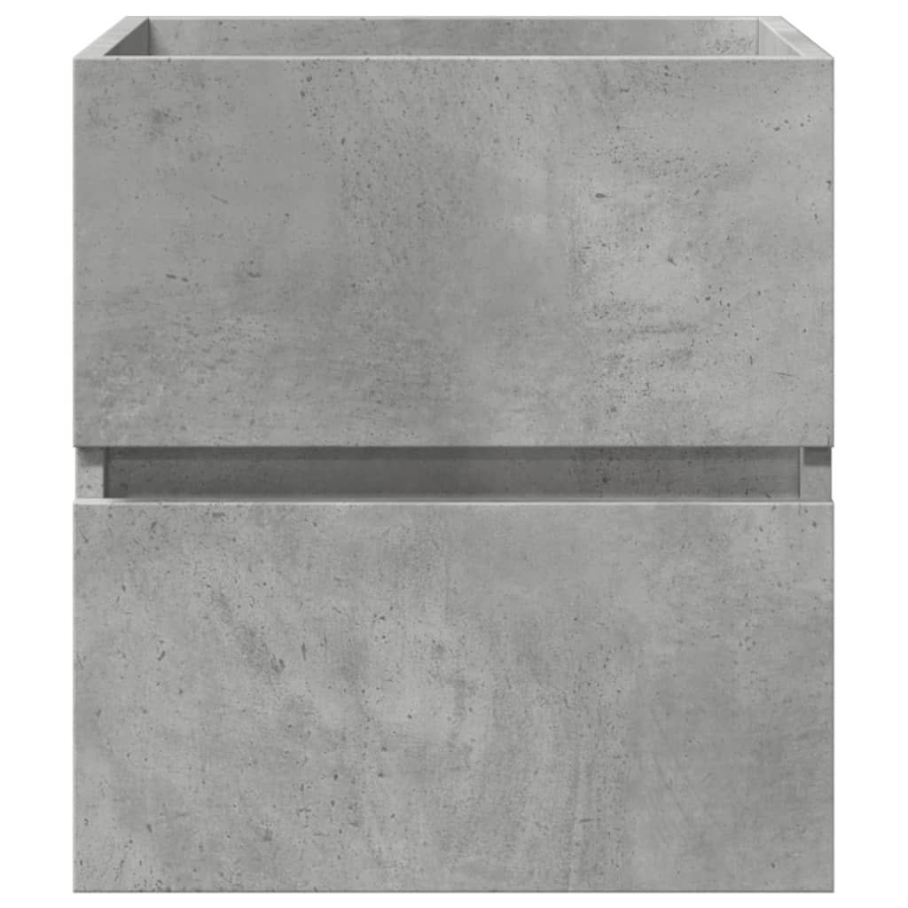 betonszürke szerelt fa mosdószekrény 41 x 38,5 x 45 cm