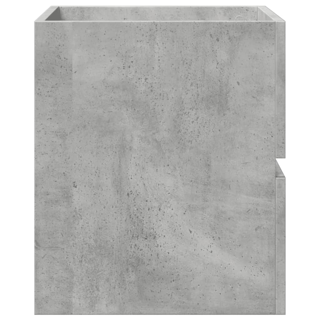 betonszürke szerelt fa mosdószekrény 41 x 38,5 x 45 cm