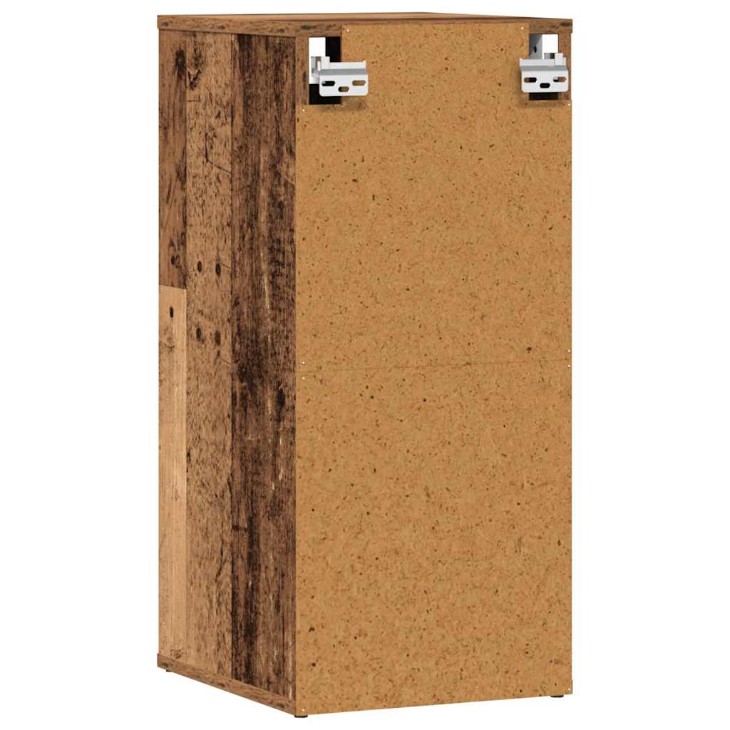 2 db antik fa színű szerelt fa cipősszekrény 32 x 35 x 70 cm