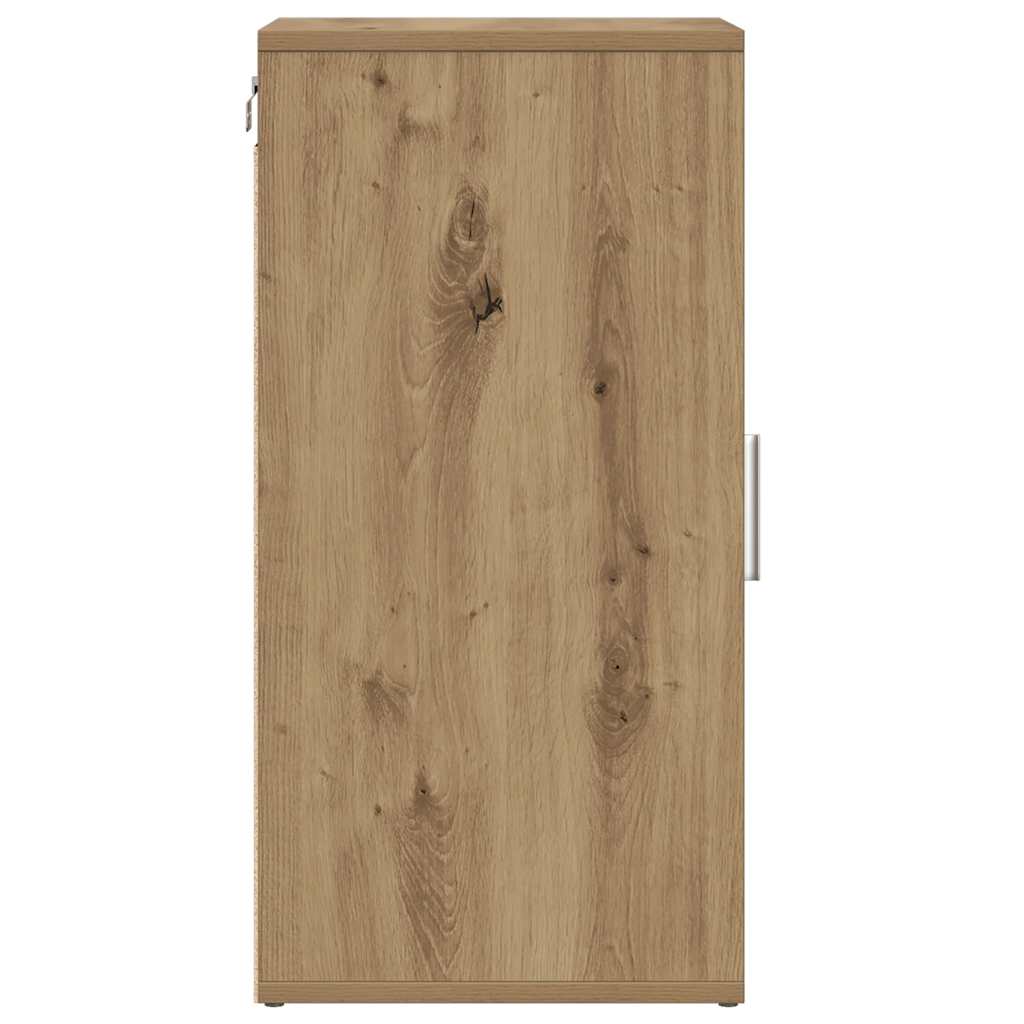 2 db kézműves tölgy színű szerelt fa cipőszekrény 32x35x70 cm