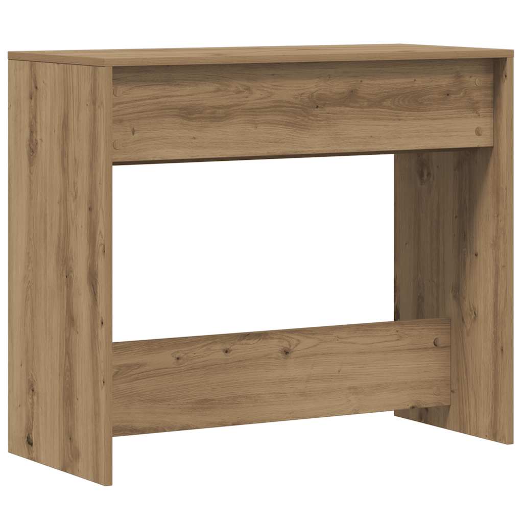 kézműves tölgy színű szerelt fa dohányzóasztal 89x41x76,5 cm