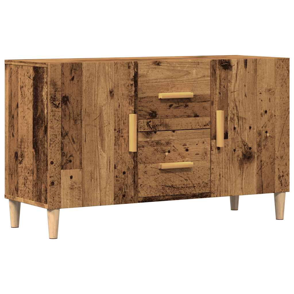 antik fa színű szerelt fa tálalószekrény 100 x 36 x 60 cm