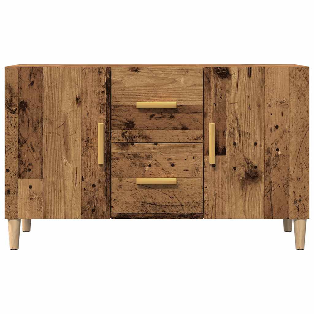 antik fa színű szerelt fa tálalószekrény 100 x 36 x 60 cm