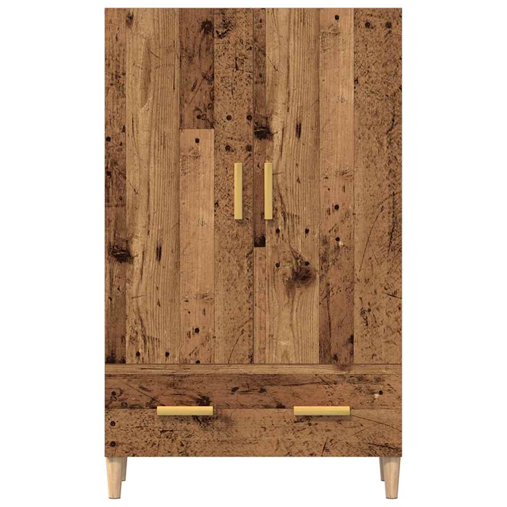 Highboard régi fa 70x31x115 cm gépesített fa