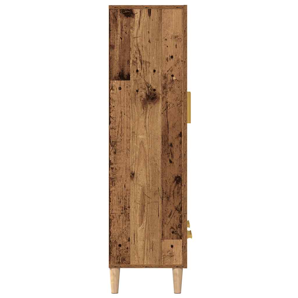 Highboard régi fa 70x31x115 cm gépesített fa