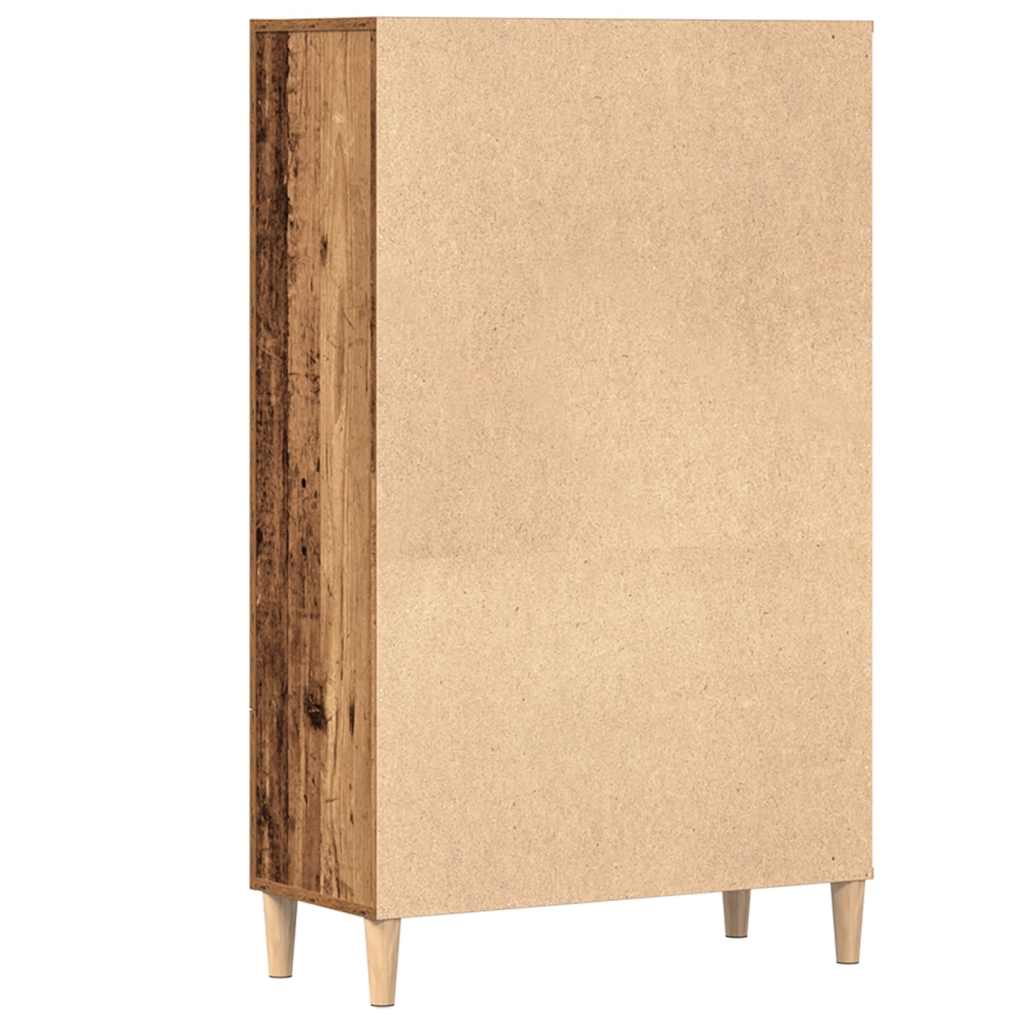 Highboard régi fa 70x31x115 cm gépesített fa
