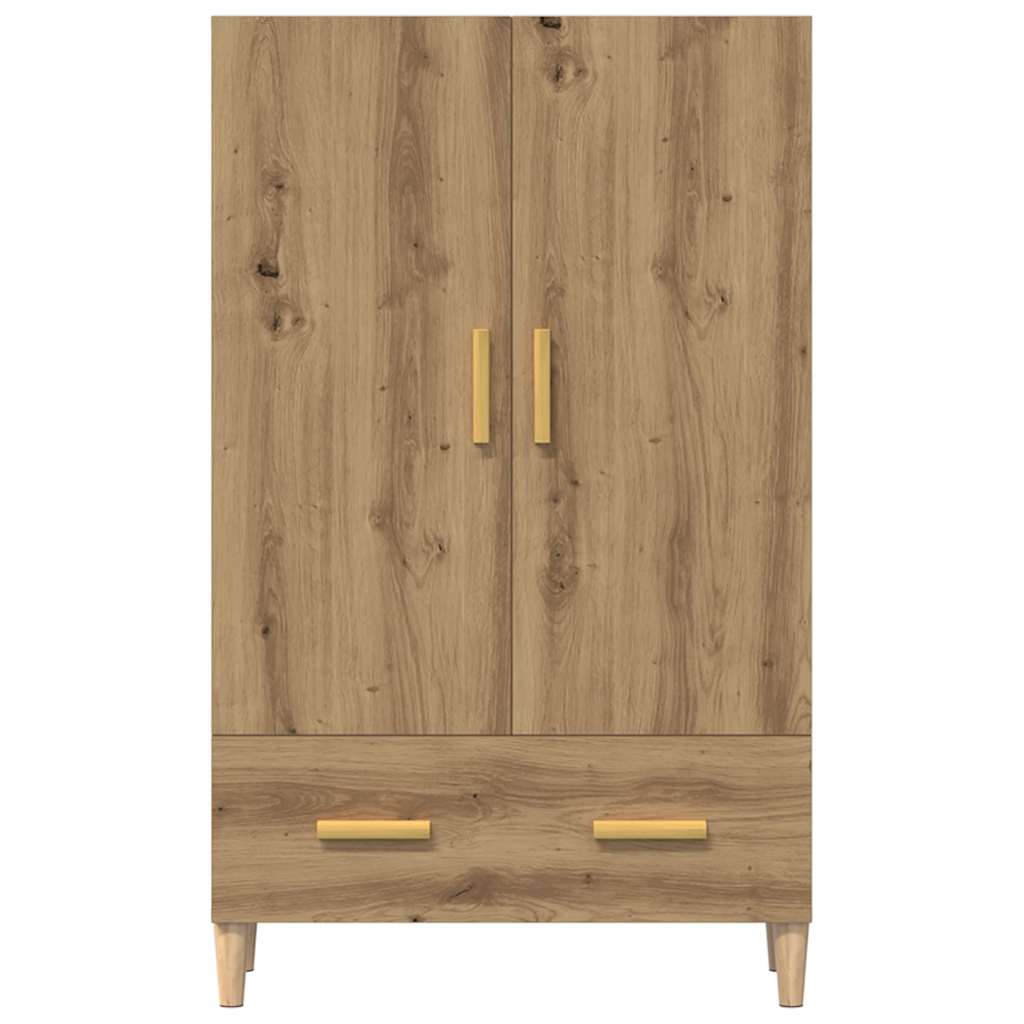 Highboard artisan tölgy 70x31x115 cm gépi úton előállított fa
