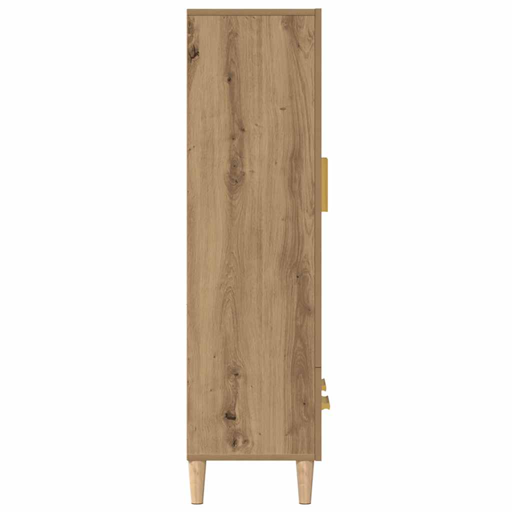 Highboard artisan tölgy 70x31x115 cm gépi úton előállított fa