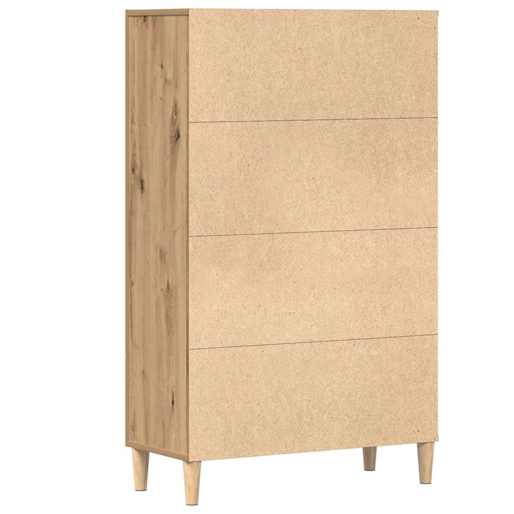 Highboard artisan tölgy 70x31x115 cm gépi úton előállított fa