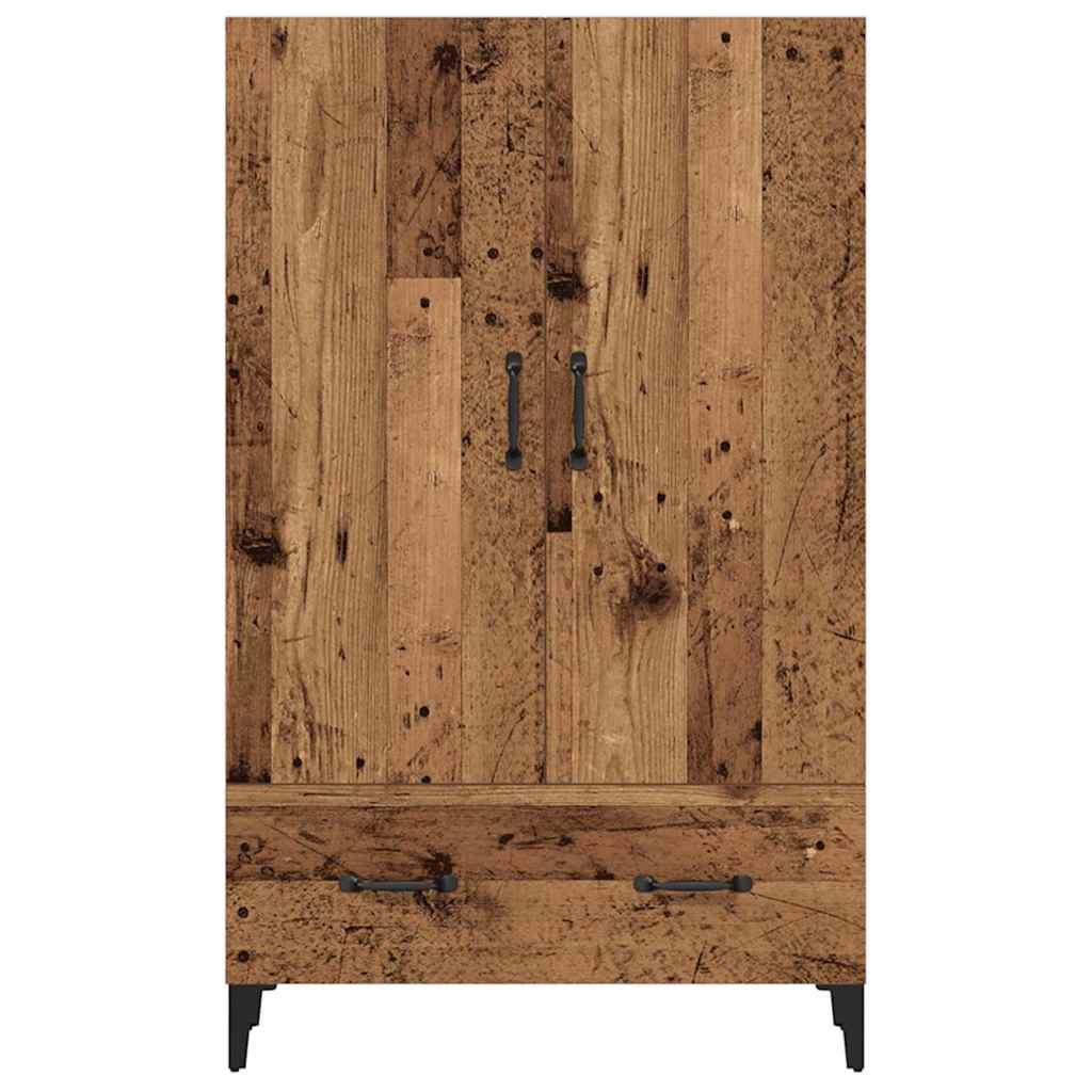 Highboard régi fa 70x31x115 cm gépesített fa