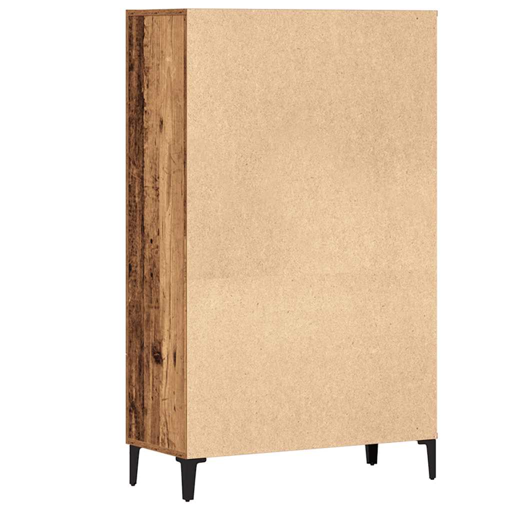 Highboard régi fa 70x31x115 cm gépesített fa