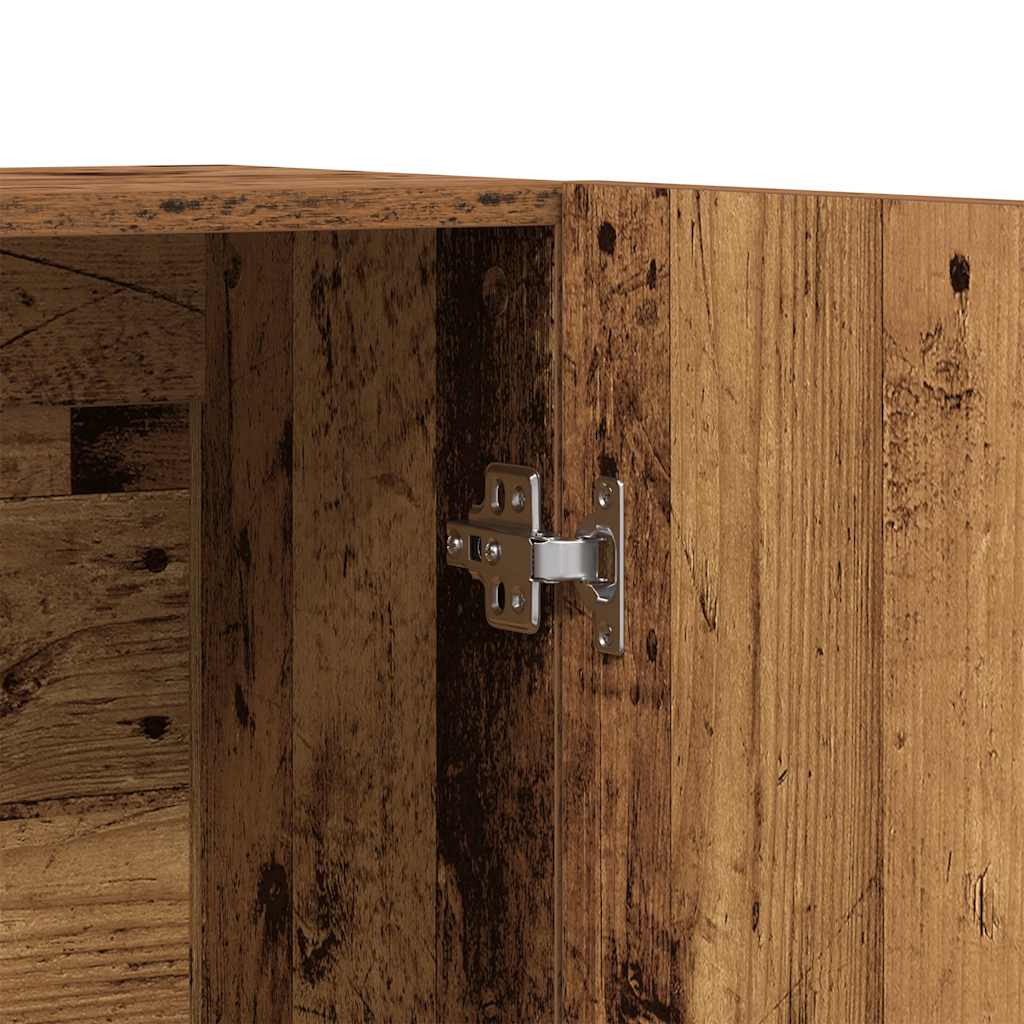 Highboard régi fa 70x31x115 cm gépesített fa