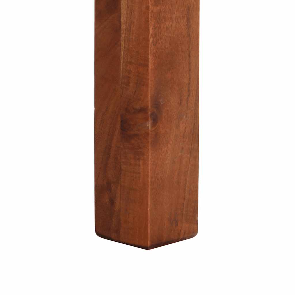 konzolasztal 120x30x76 cm tömör fa akácfa