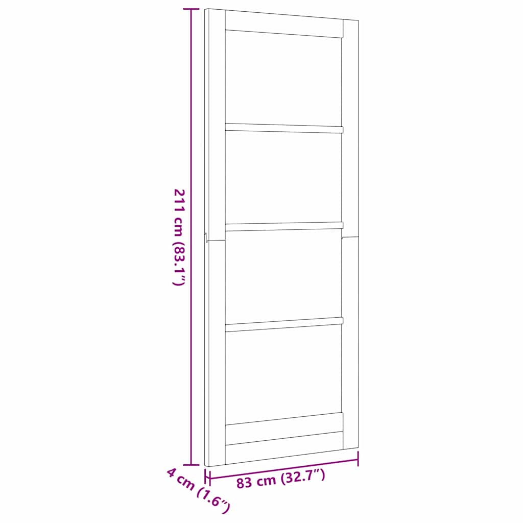 Belső Ajtó ORKDAL Fehér alapozott 83 x 211 cm