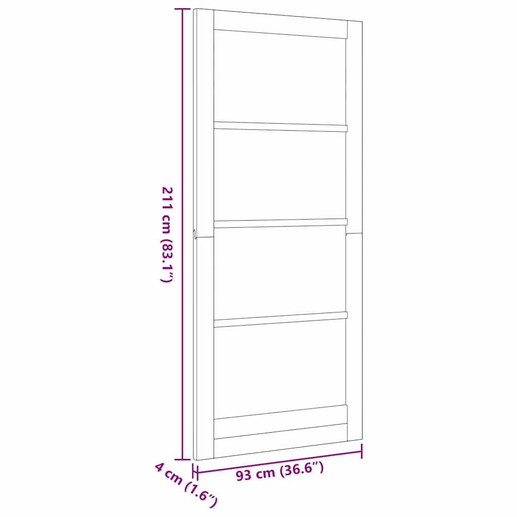 Belső Ajtó ORKDAL Fehér alapozott 93 x 211 cm