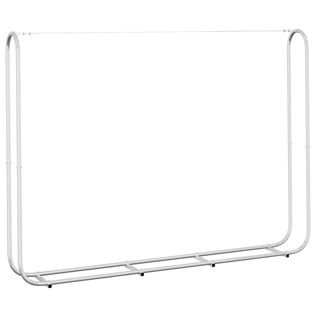 horganyzott acél tűzifatároló 200x25x150 cm