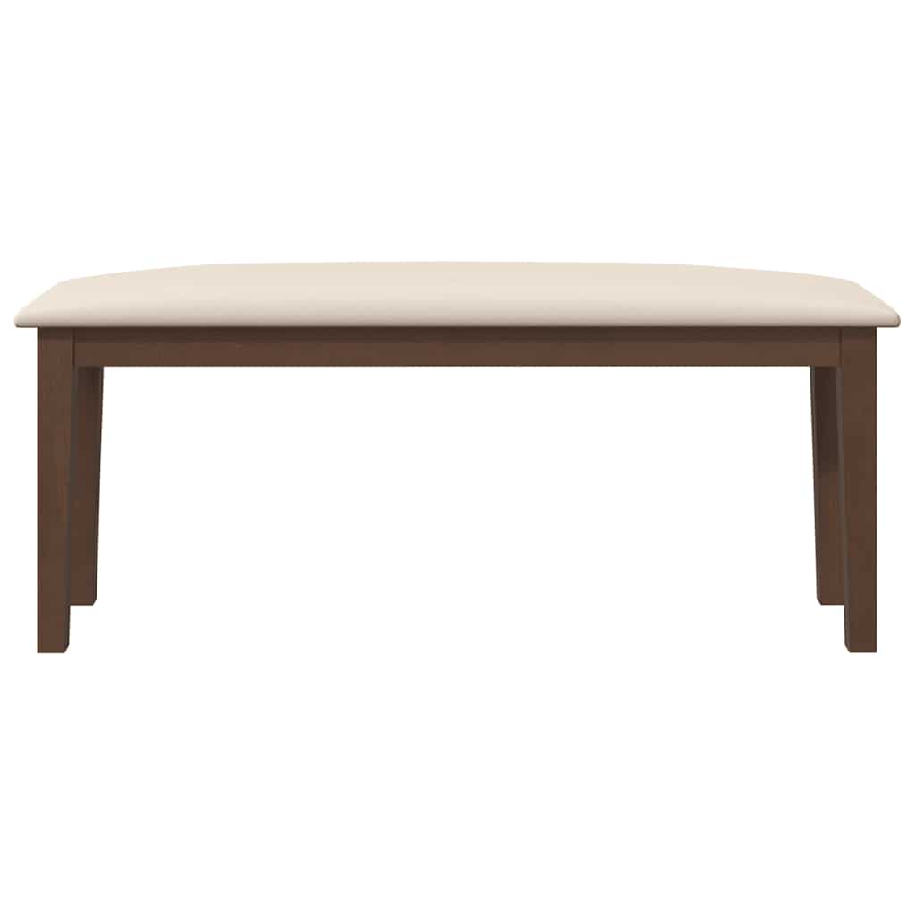 barna tömörfa gumiból pad 110 cm