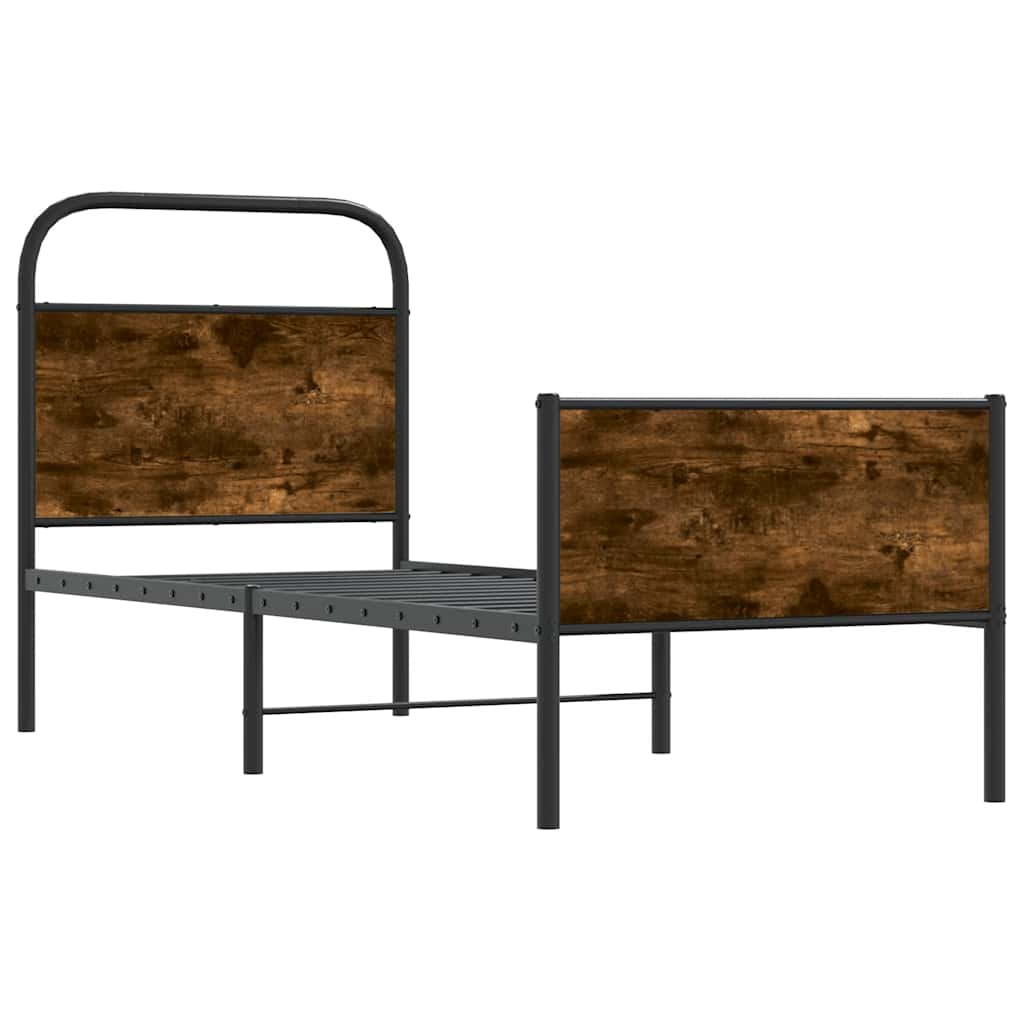 ágykeret matrac nélkül 75x190 cm sonoma tölgyfa műfa