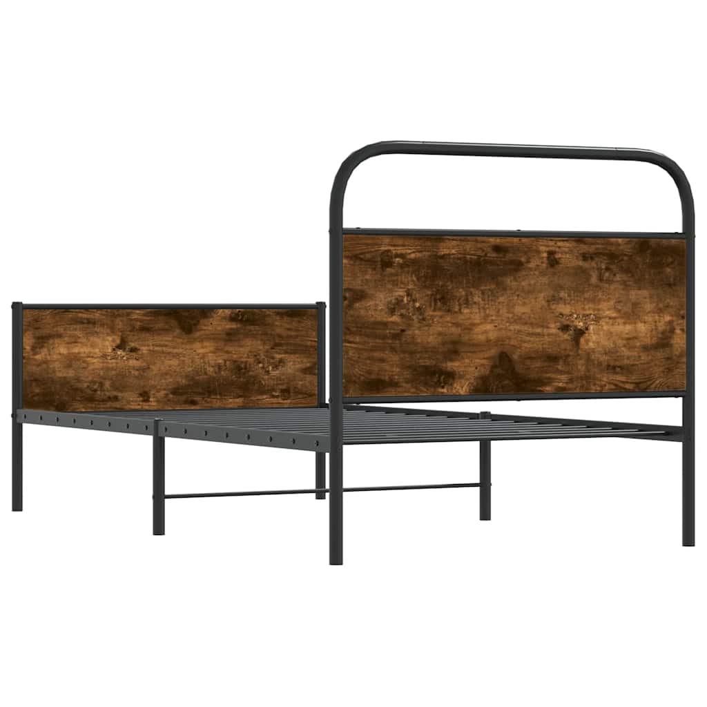 ágykeret matrac nélkül 100x200 cm sonoma tölgyfa műfa