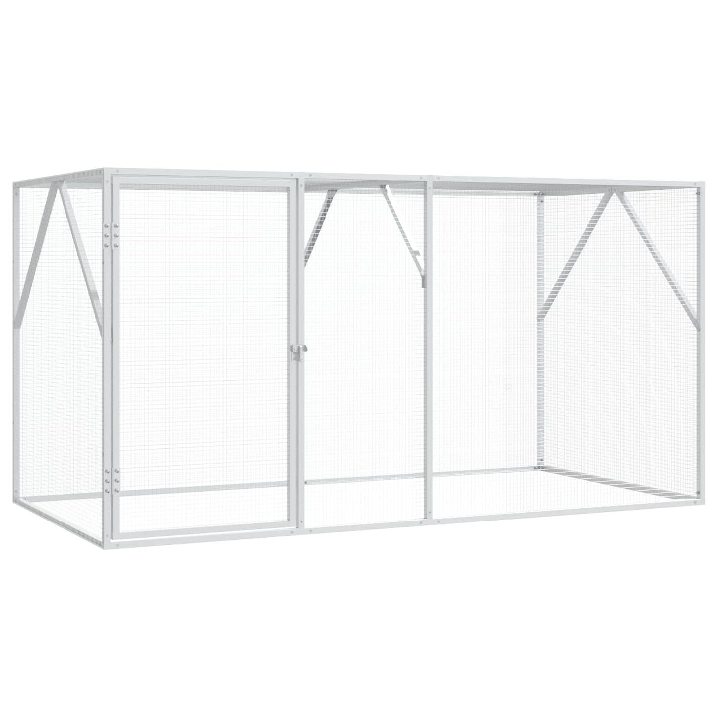 Madár kalitka Antracit 208 x 102 x 108 cm Horganyzott acél
