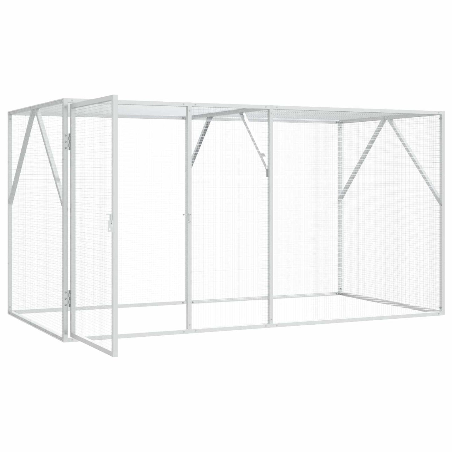 Madár kalitka Antracit 208 x 102 x 108 cm Horganyzott acél
