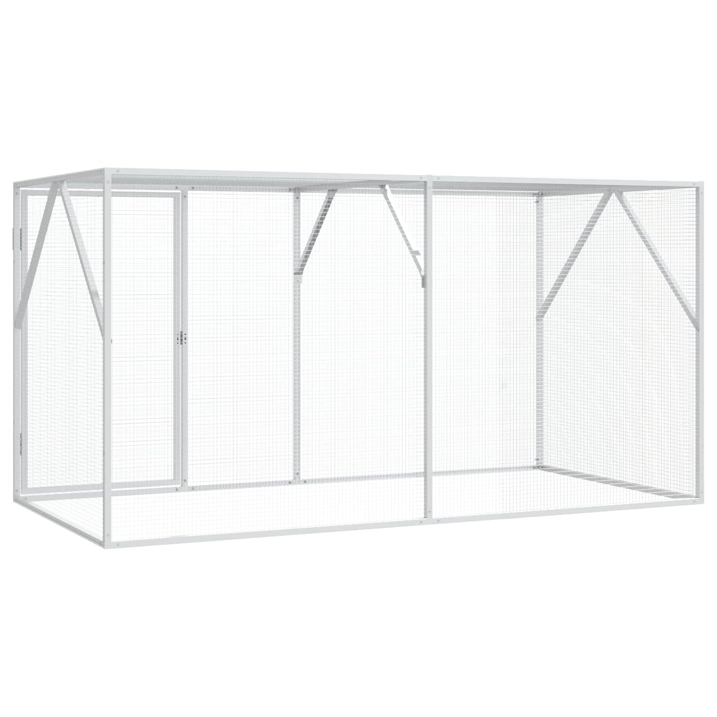 Madár kalitka Antracit 208 x 102 x 108 cm Horganyzott acél