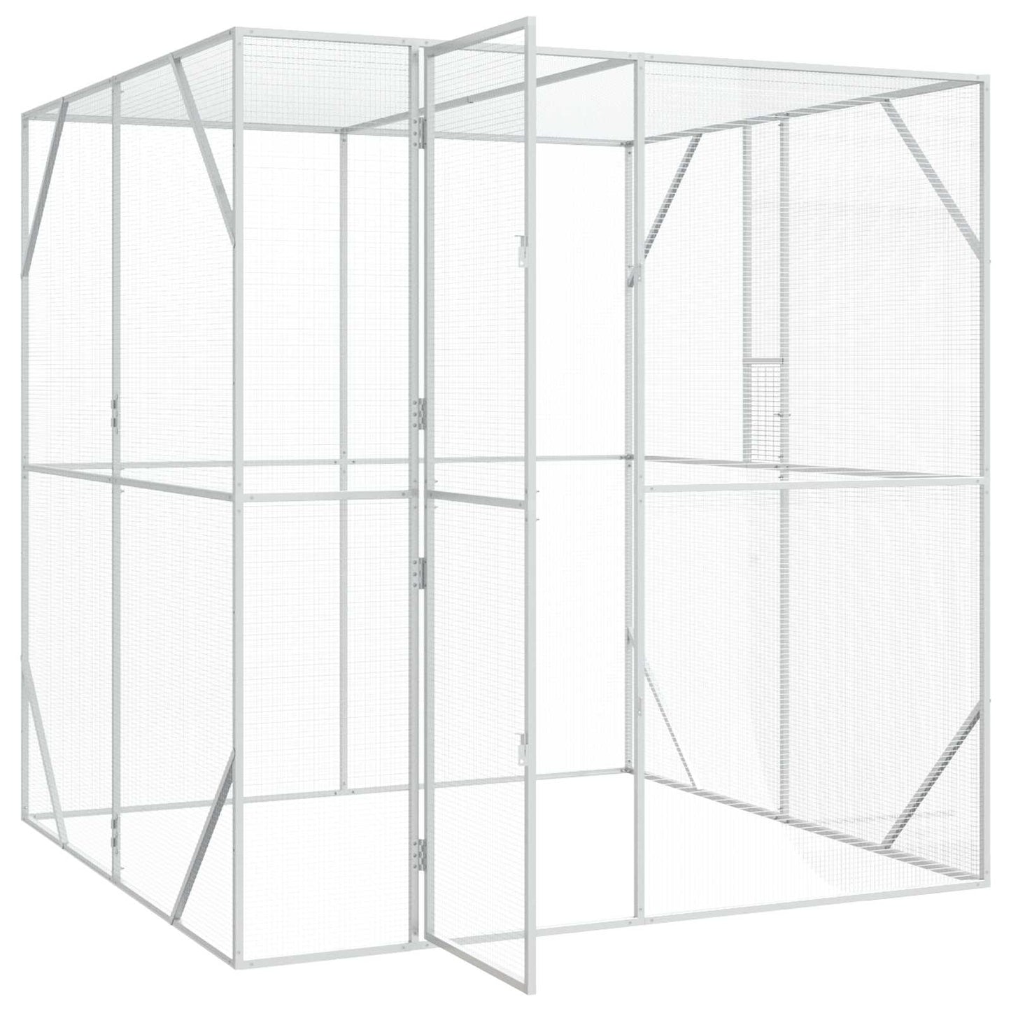 Madár kalitka Antracit 209 x 202 x 214 cm Horganyzott acél