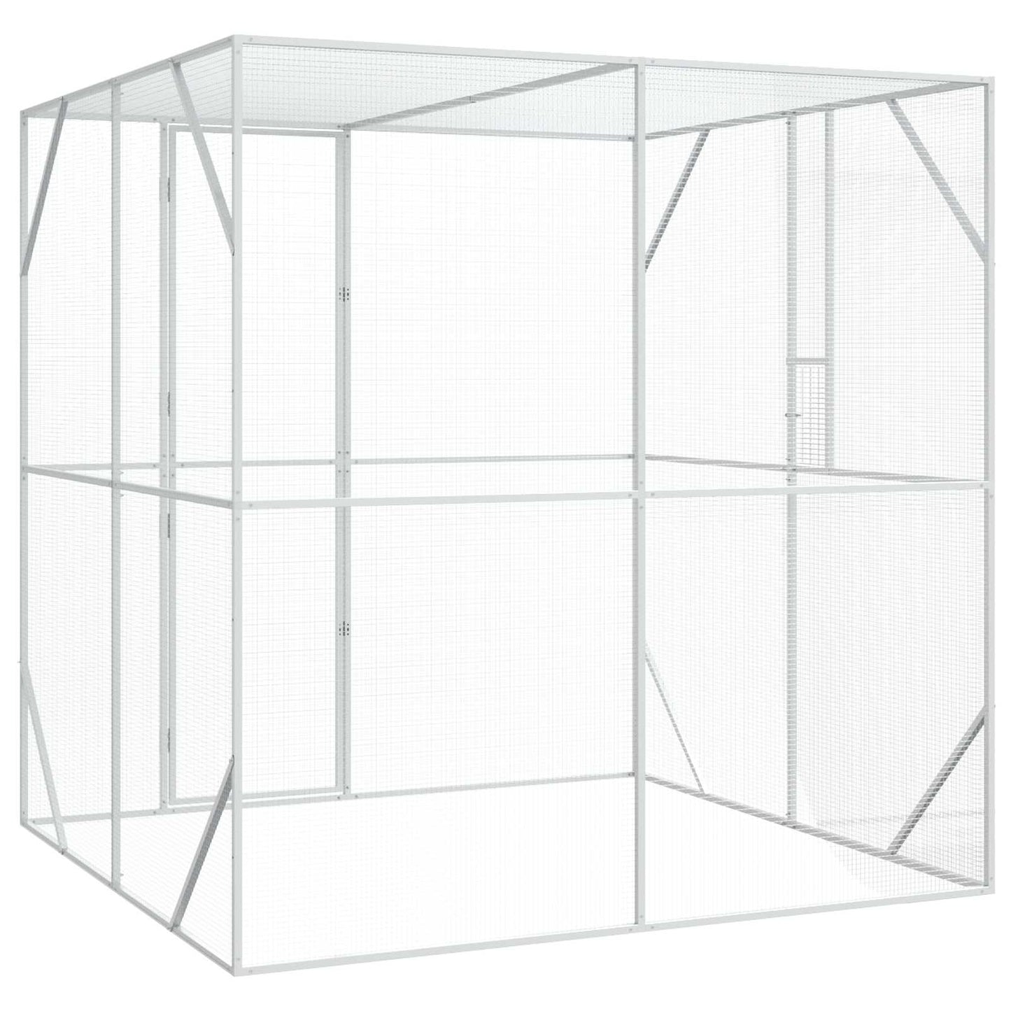 Madár kalitka Antracit 209 x 202 x 214 cm Horganyzott acél