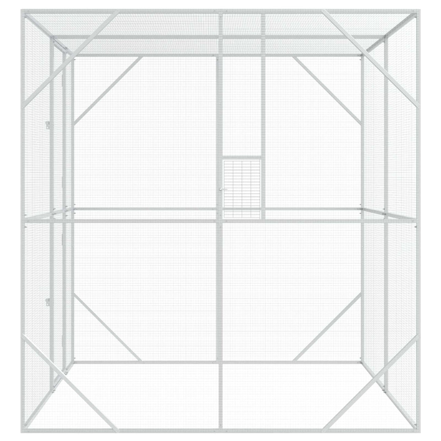 Madár kalitka Antracit 209 x 202 x 214 cm Horganyzott acél