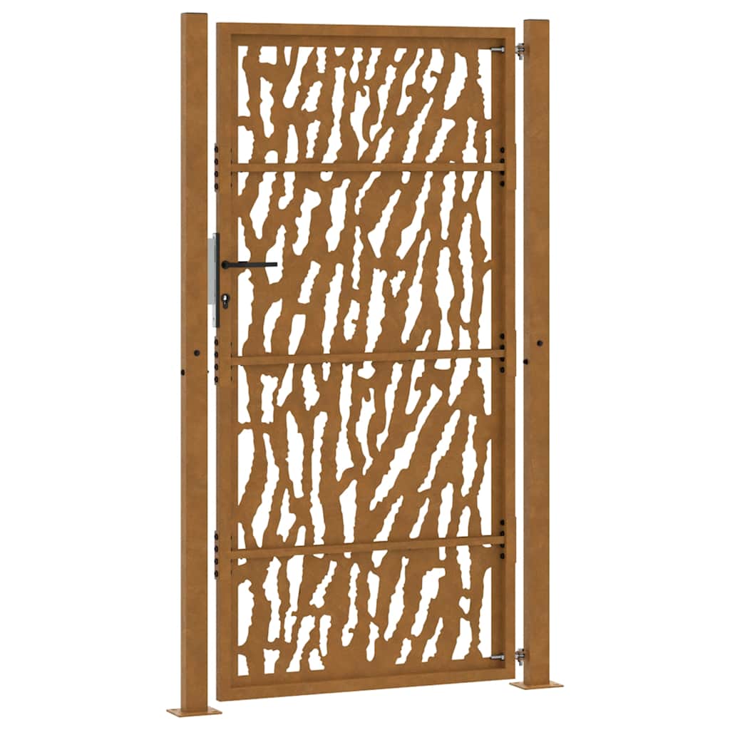 kerti kapu 100x175 cm időjárásálló acél csíkmintás