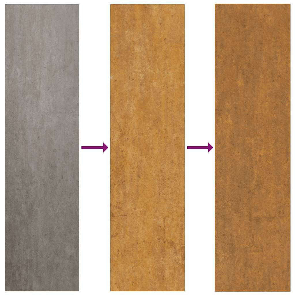 kerti kapu 100x100 cm időjárásálló acél kereszt mintával