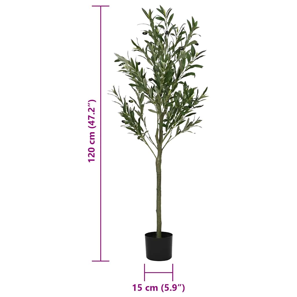 zöld mesterséges olajfa 450 levél 120 cm