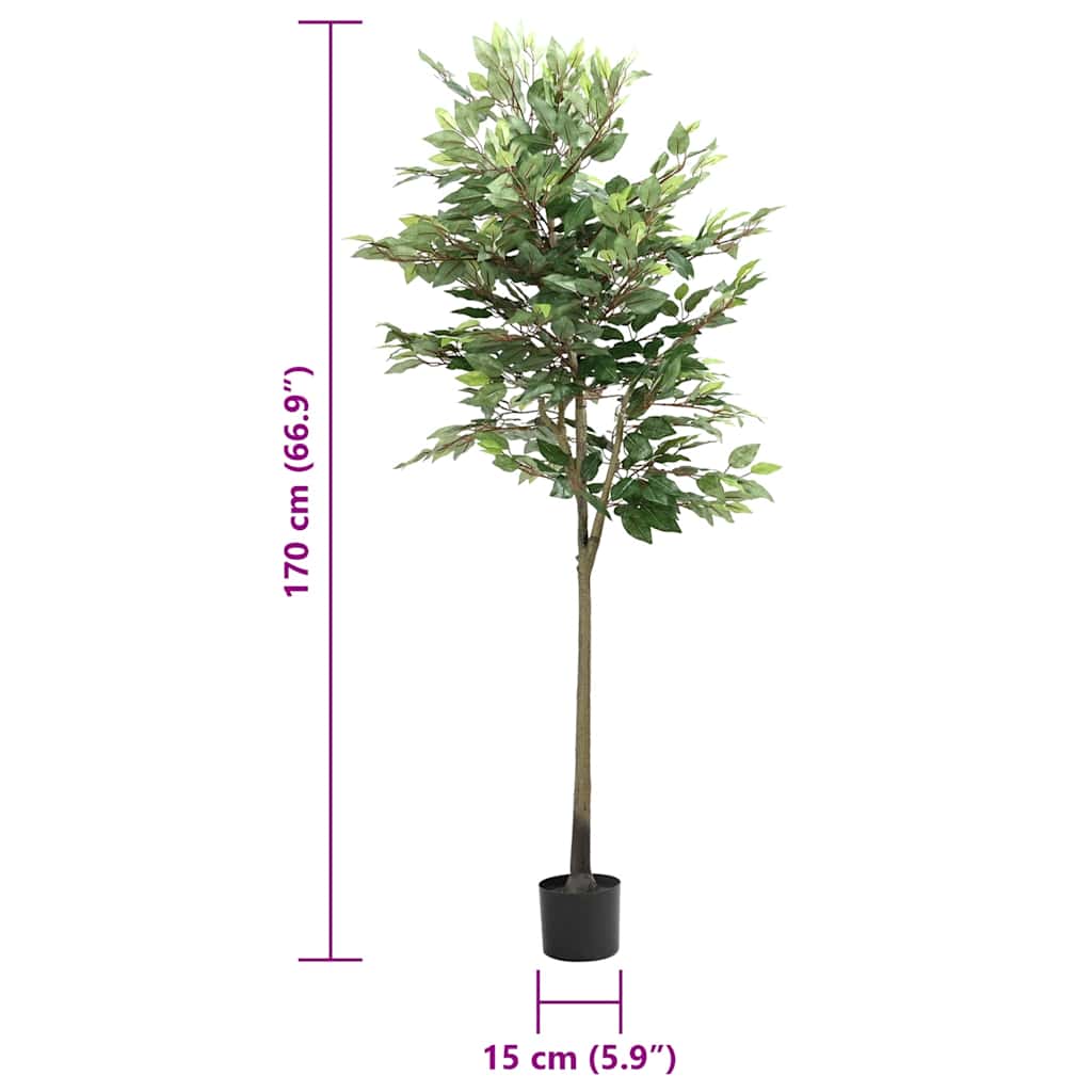zöld mű fikusz fa 756 levéllel 170 cm