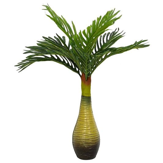 zöld mesterséges pálmanövény 9 levéllel 70 cm