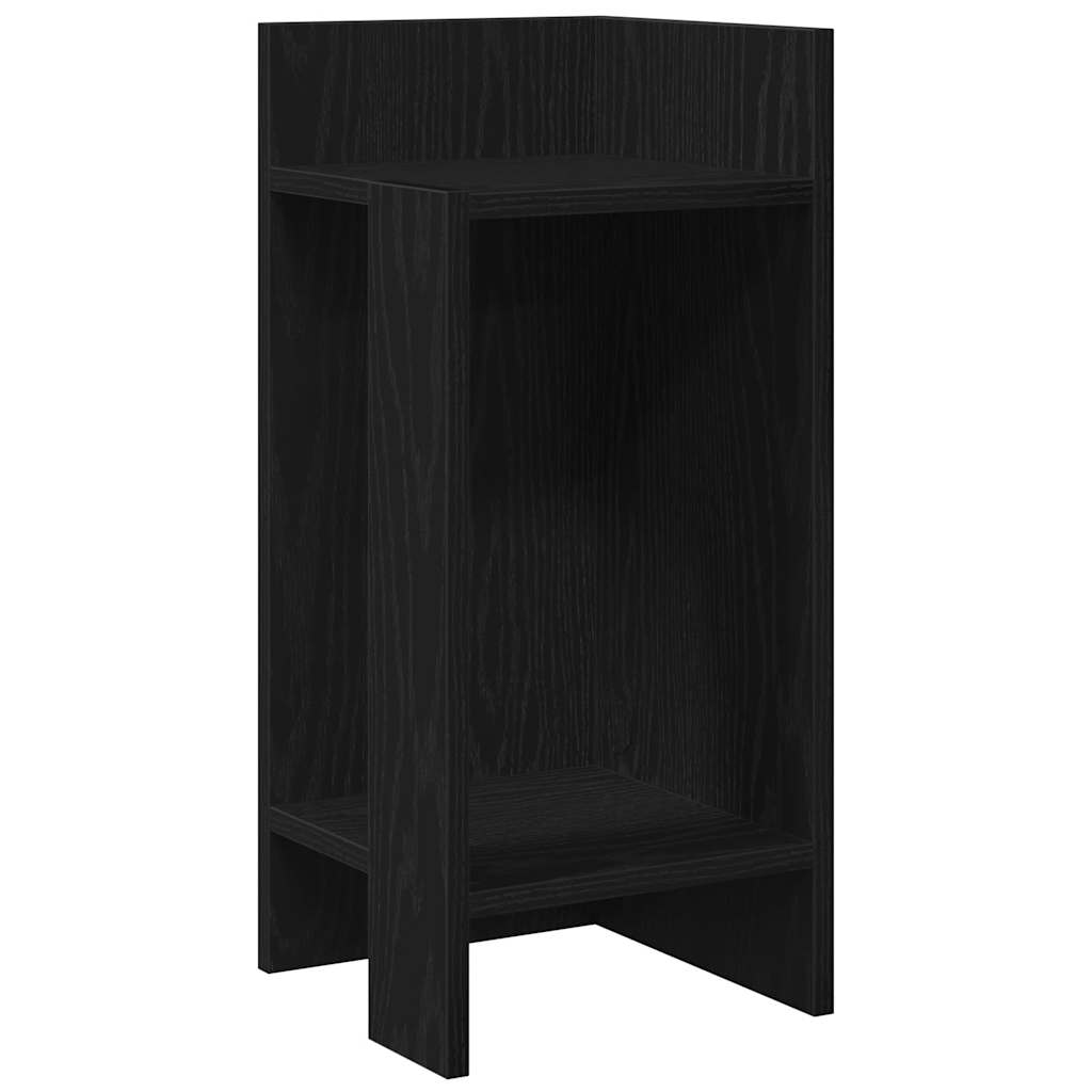 fekete kisasztal polccal 25,5 x 27 x 60 cm