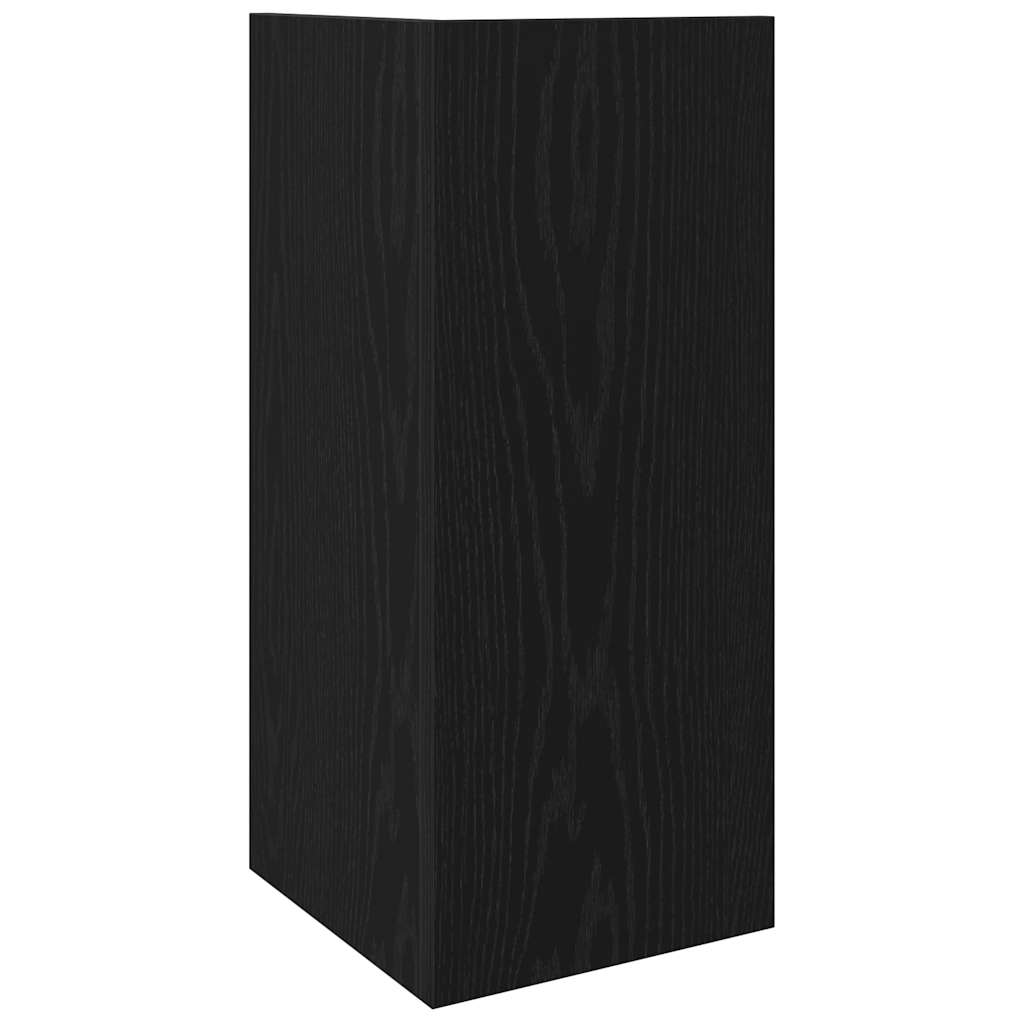 2 db fekete kisasztal polccal 25,5 x 27 x 60 cm