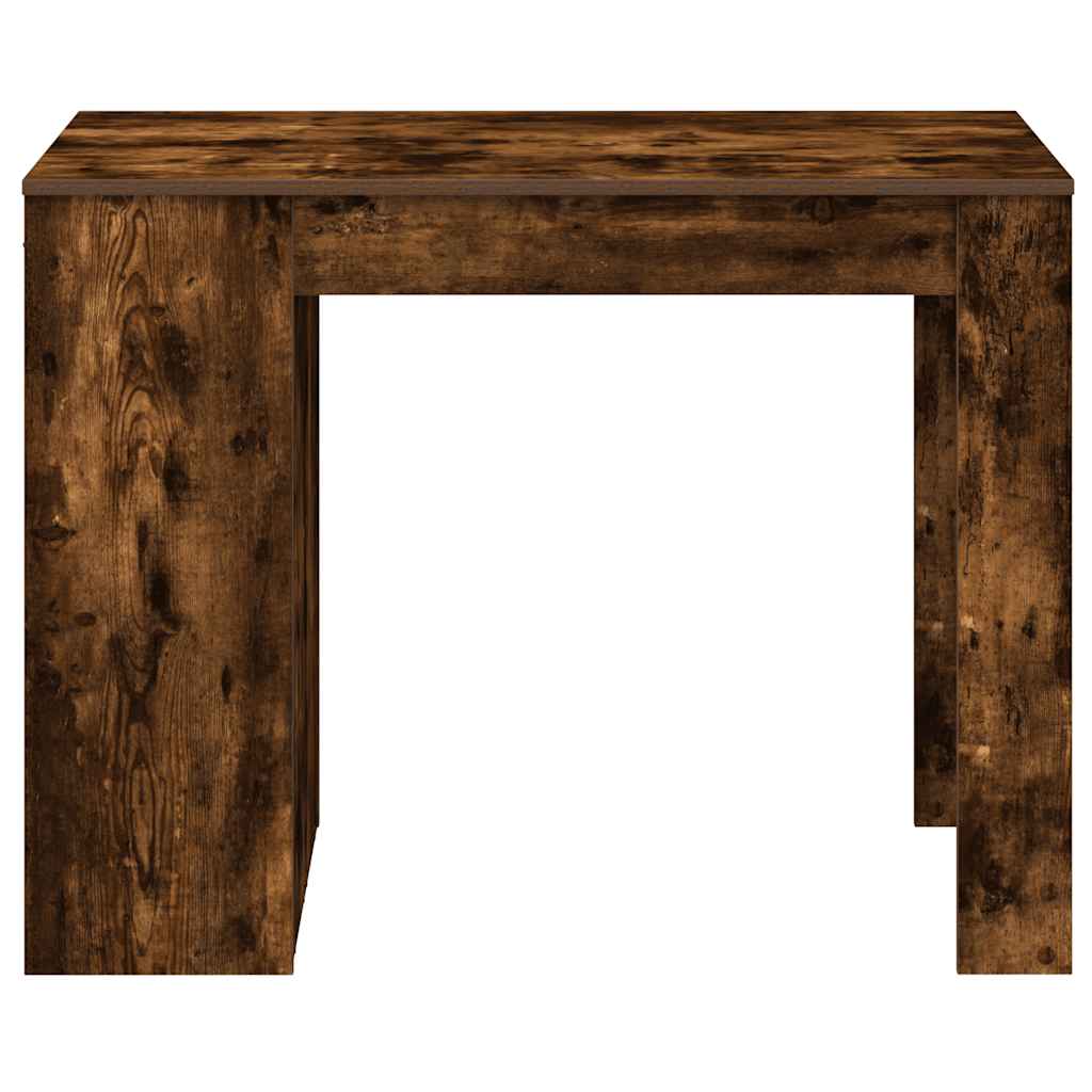 íróasztal fiókkal és polccal füstölt tölgy 102x62x77,5 cm