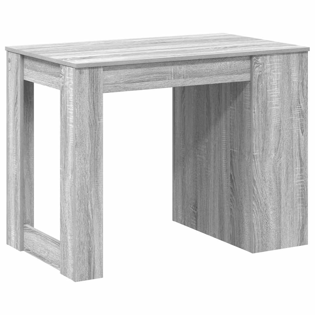 íróasztal fiókkal és polccal szürke sonoma 102x62x77,5 cm