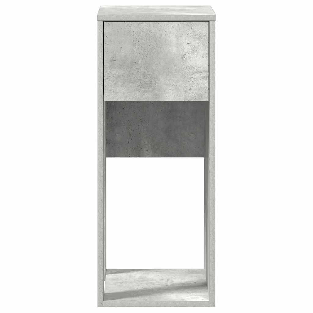 számítógépes toronyállvány fiókkal betonszürke 30x44x74cm beton