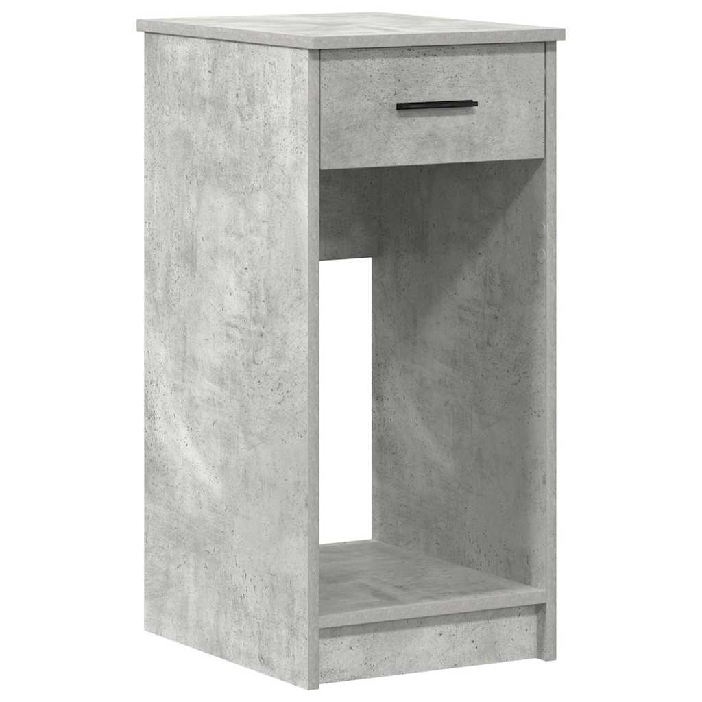számítógépes toronyállvány fiókkal betonszürke 35x45x77 cm