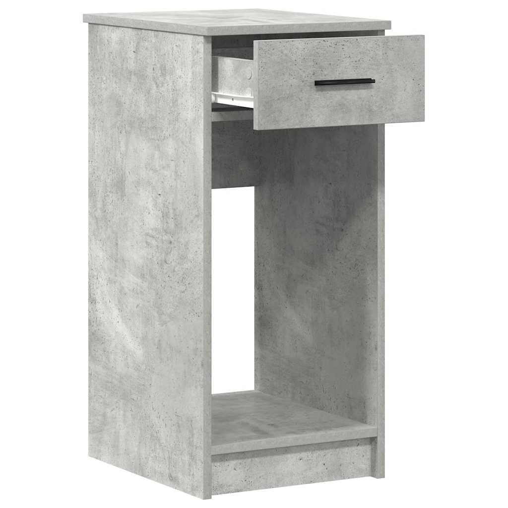 számítógépes toronyállvány fiókkal betonszürke 35x45x77 cm