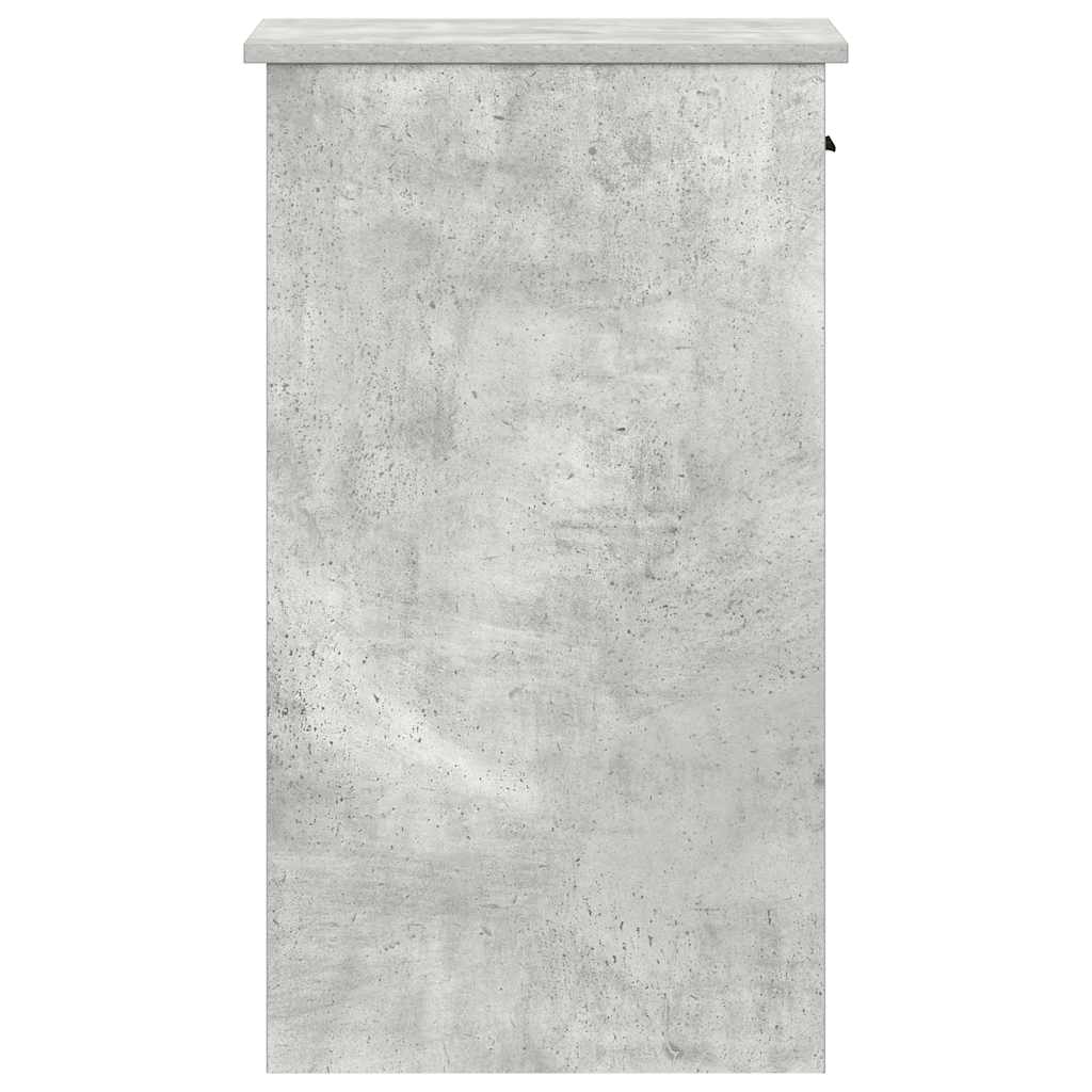 számítógépes toronyállvány fiókkal betonszürke 35x45x77 cm