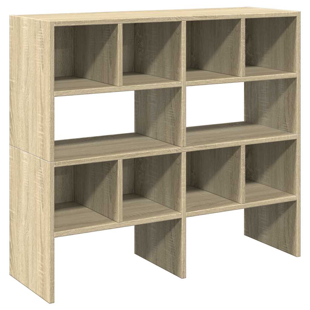 cipőtartók 2 db egymásba rakható Sonoma tölgy 89,5x30x40 cm