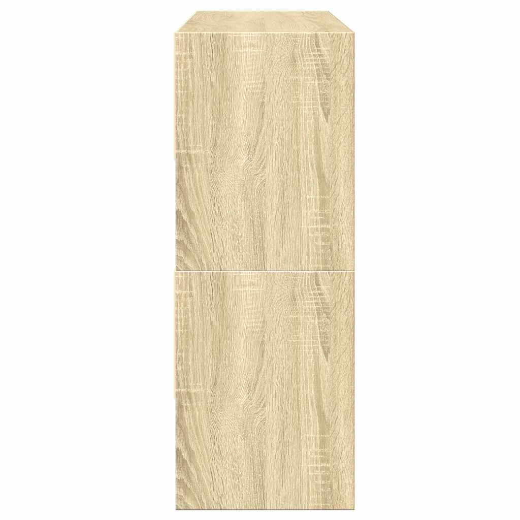 cipőtartók 2 db egymásba rakható Sonoma tölgy 89,5x30x40 cm